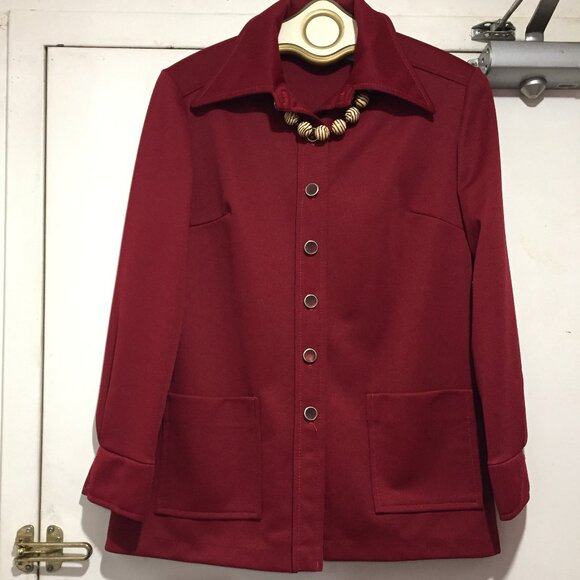 VINTAGE MR. K LIGHTWEIGHT POYLESTER PANTSUITS SIZE M - Picture 2 of 12